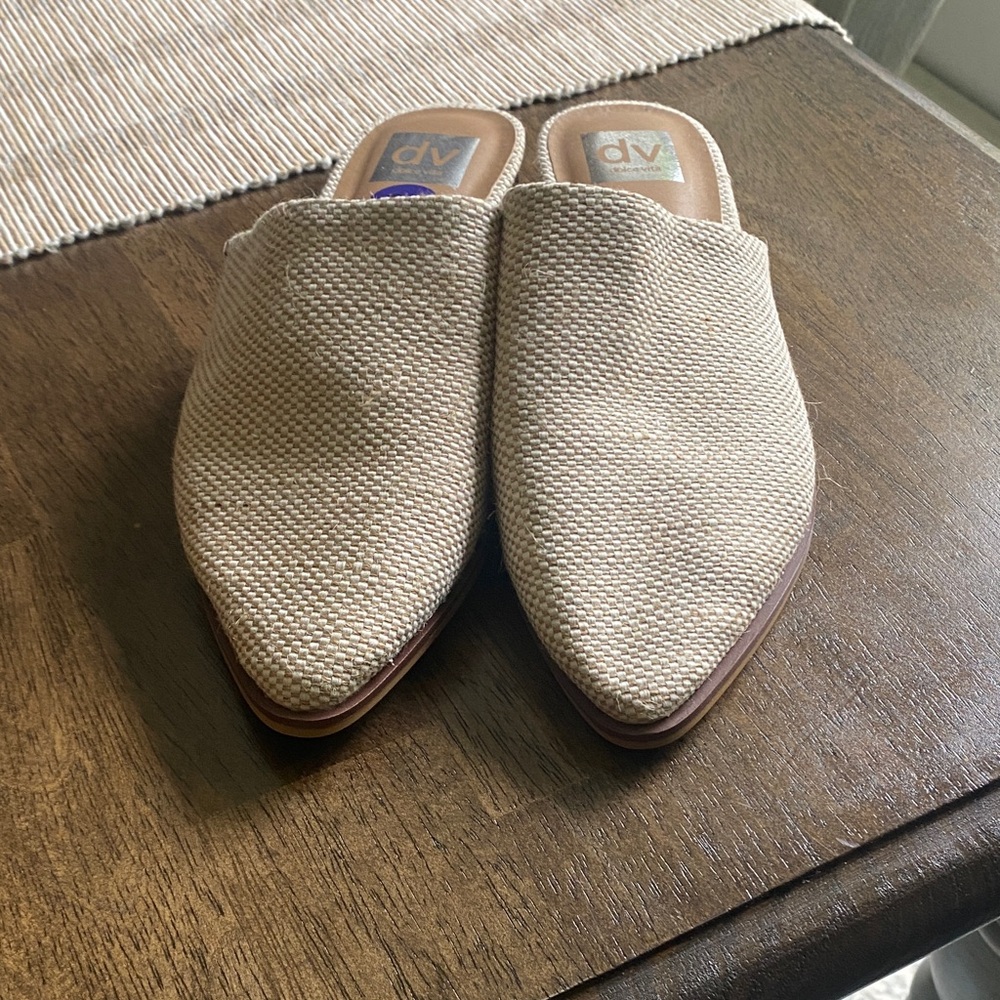 DV by Dolce Vita Beige Textured Slip-Ons